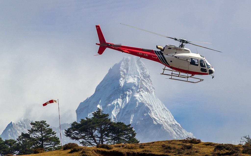 Featured Tour image of Luxury Everest Short Trek with Helicopter Tour
